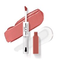 Помада-блеск для губ 2в1 "Megalast Lock n` Shine Lip" тон: 1115492e, nude illusion