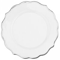 Тарелка мелкая фарфоровая "Платина" (200х17 мм)