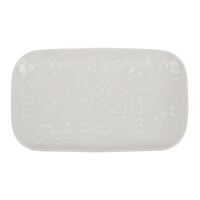 Блюдо фарфоровое "Зайчик" (253х150х25 мм)