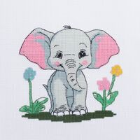 Набор для вышивания 273 "Слонёнок в цветах" (180х190 мм)