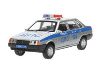 Машинка инерционная "Лада 21099 Спутник. Полиция" (серебристый)