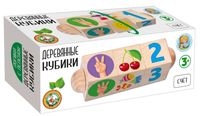 Развивающая игрушка "Деревянные кубики. Счёт"