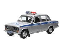 Машинка инерционная "ВАЗ-2106 Жигули. Полиция" (серебристый)