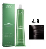 Крем-краска для волос "С экстрактом женьшеня и рисовыми протеинами" тон: 4.8, какао