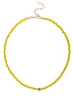 Чокер "Хрусталь сердце" (жёлтый в золоте)