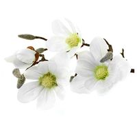 Цветок искусственный "Магнолия" (900 мм; белый)