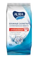 Влажные салфетки "Aura. Antibacterial" (72 шт.)