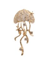 Брошь "Медуза" (золото)