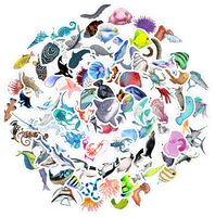 Набор виниловых наклеек "Животные океана"