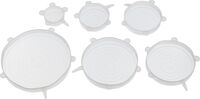 Набор силиконовых крышек (6 шт.; белый)