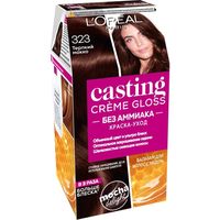 Краска-уход для волос "Casting Creme Gloss" тон: 323, черный шоколад