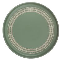 Тарелка подстановочная керамическая "Треция" (266 мм; фисташковый)