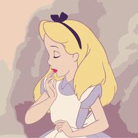Картина по номерам "Алиса в стране чудес" (200х200 мм)