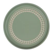 Тарелка закусочная керамическая "Треция" (200 мм; фисташковый)