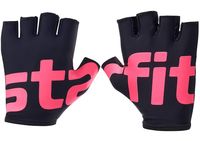 Перчатки для фитнеса "WG-102" (S; чёрно-малиновые)