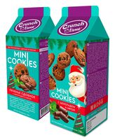 Печенье "Мини кукис c шоколадом и мятой. Новогодняя серия" (130 г)