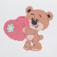Набор для вышивания "Сердечный медвежонок" (180х190 мм)