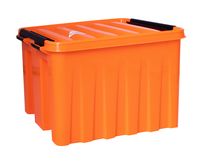 Ящик для хранения с крышкой (3,5 л; оранжевый)