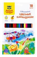 Набор карандашей цветных "Невероятные приключения" (18 цветов)
