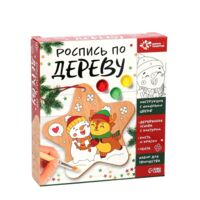 Набор для росписи по дереву "Снеговик и олень"