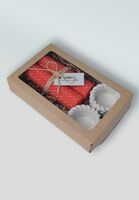 Набор "Розовые свечи с подсвечниками" (2 шт.)