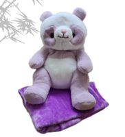 Мягкая игрушка-подушка с пледом "Панда" (50 см)