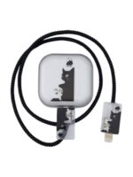 Защита на зарядное устройство "Кошка" (черный)