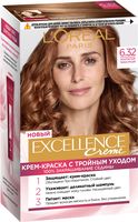 Крем-краска для волос "Excellence Creme" тон: 6.32, золотистый темно-русый