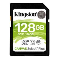 Карта памяти SDXC 128Gb Kingston Canvas Select Plus