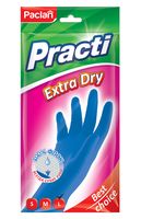 Перчатки хозяйственные резиновые "Paclan Extra Dry" (S; 1 пара)