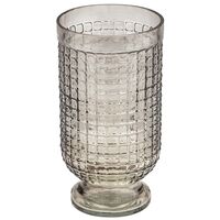 Ваза стеклянная "Маркуль-3" (21,5 см; дымчатый)