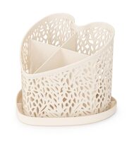 Подставка для столовых приборов "Сердце" (бежевый)