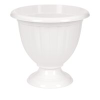 Цветочный вазон "Жасмин" (18 л; белый)