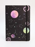 Блокнот в линейку "Universe Swirl Black" (А5)