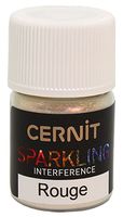 Мика-порошок "CERNIT Sparkling powder. Interference" (красный; 5 г)