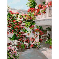 Картина по номерам "Испанский дворик. Капилейра." (300х400 мм)