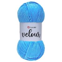 Пряжа "Velour №850" (100 г; 170 м; бирюза)