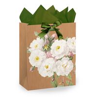 Пакет бумажный подарочный "Flowers" (23х18х10 см)