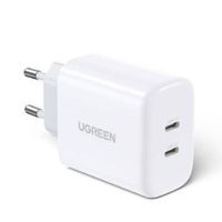 Сетевое зарядное устройство Ugreen USB-C+USB-C 40W PD Charger CD243