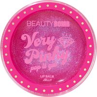 Бальзам-желе для губ "Very Pinky Pop It Gel" тон: 01, прозрачный с фиолетовым шиммером