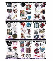 Набор виниловых наклеек "Тёмный романтизм"