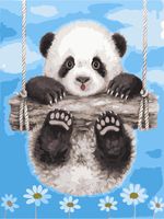 Картина по номерам "Обаятельная панда" (300х400 мм)