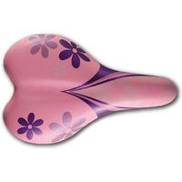Седло для велосипеда "1217A. Flower" (розово-фиолетовое)