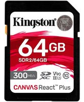 Карта памяти 64 GB Canvas React Plus SDXC Kingston
