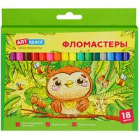Фломастеры "Милые зверушки" (18 цветов)