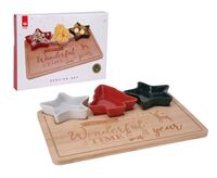 Набор салатников керамических (3 шт.; на подставке)