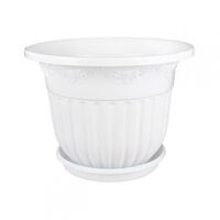 Цветочный горшок "Лозанна" (17 л; белый)