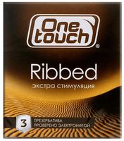 Презервативы "One Touch. Ribbed" (3 шт.)