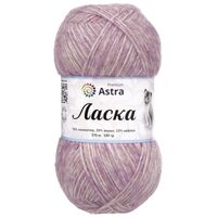 Пряжа "Ласка №113" (100 г; 370 м; темно-розовый)