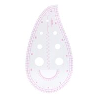 Лекало портновское метрическое капля пройма (25х14 см)